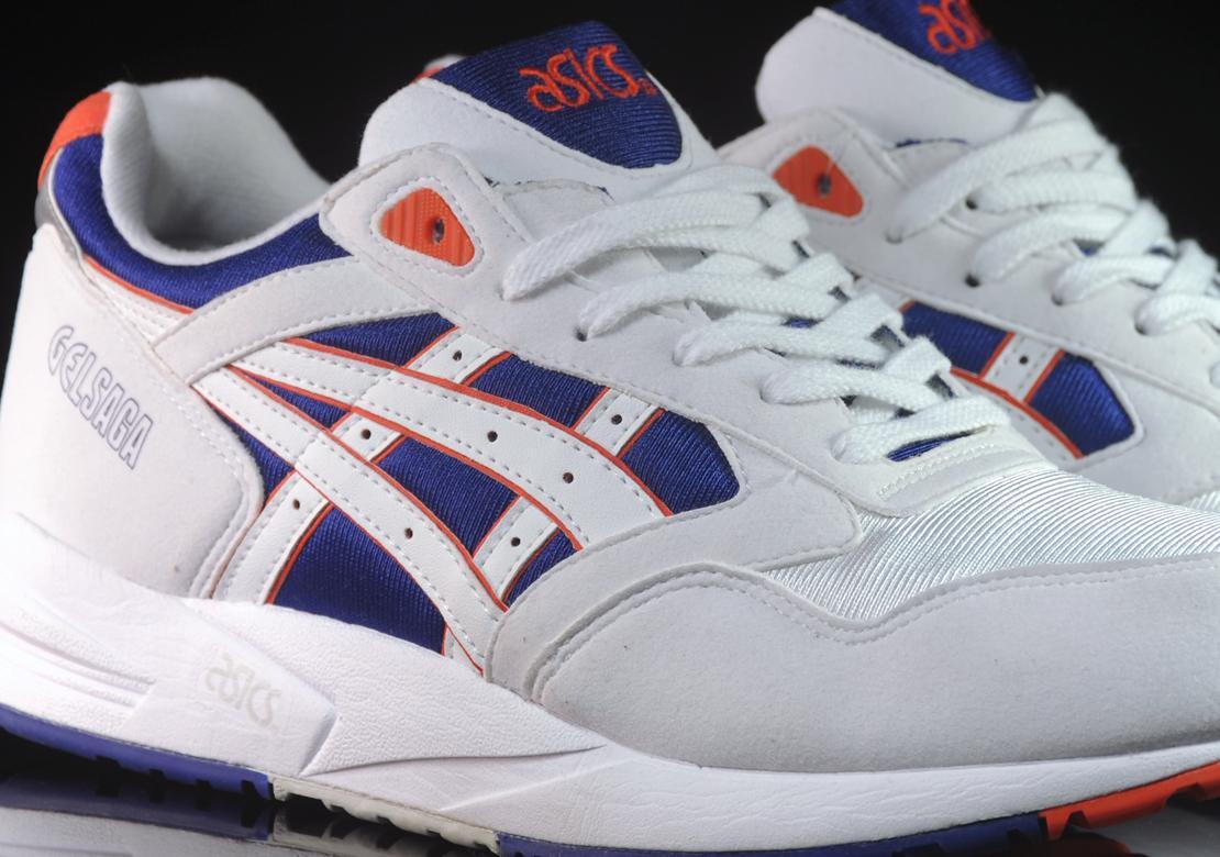 Asics gel saga orange blue best sale